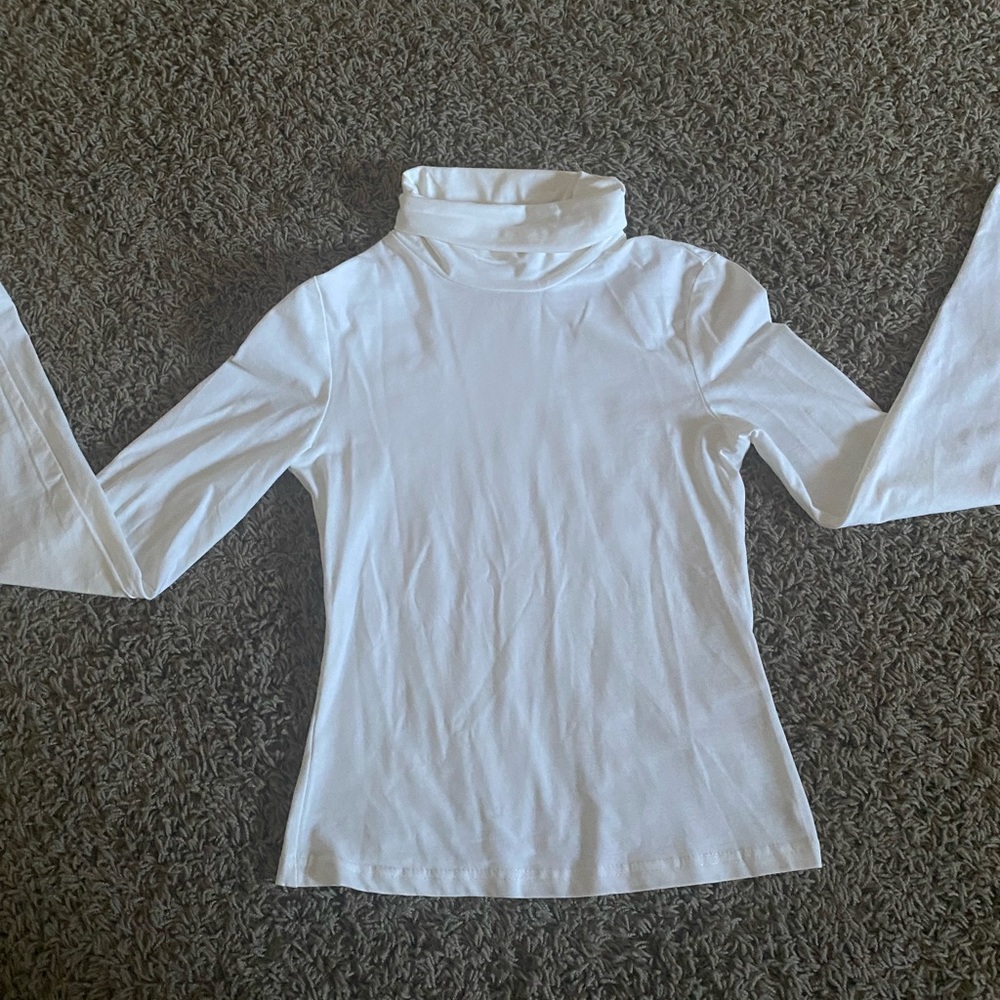 Shein White Turtleneck